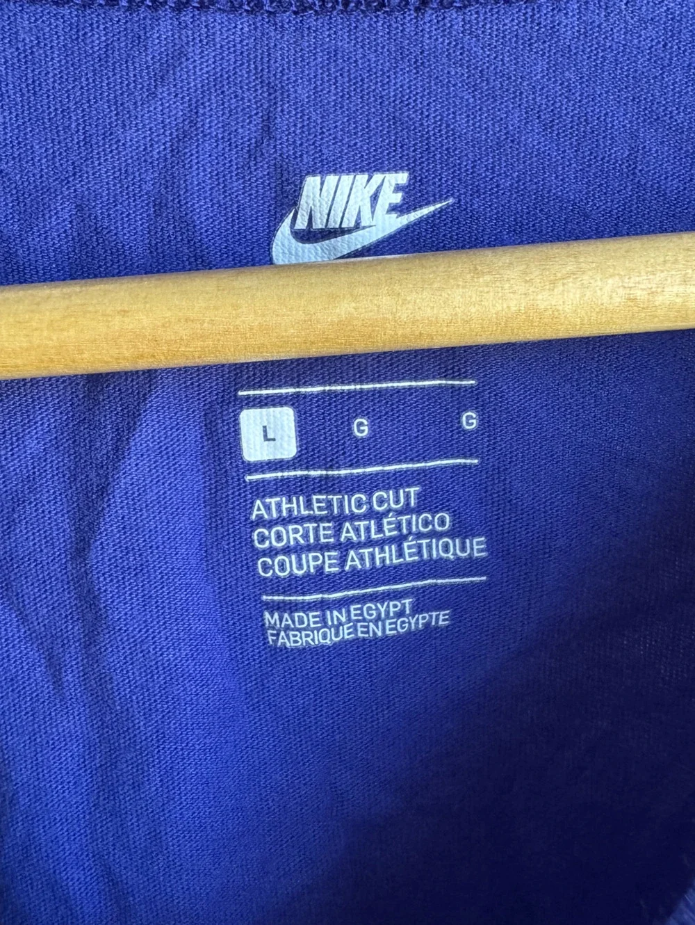 Nike Men's Blue Athletic Cut Tank Top Size Large